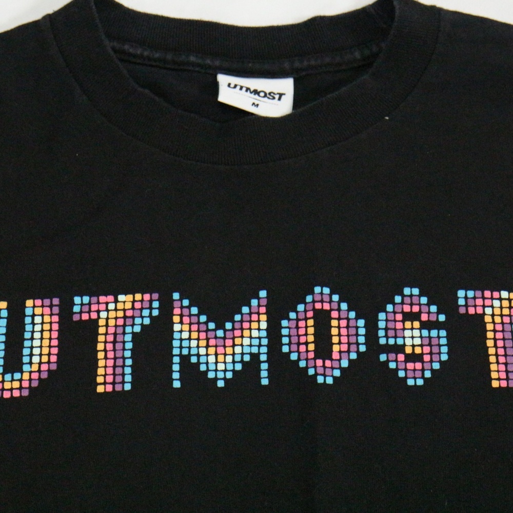 Vintage UTMOST CO Gradient Pixel Logo Tee T-shirt - Picture 2 of 6